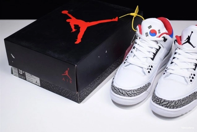 Rep TBkick Retro Seoul Korea AV8370-100 Jordan Air 3 0729